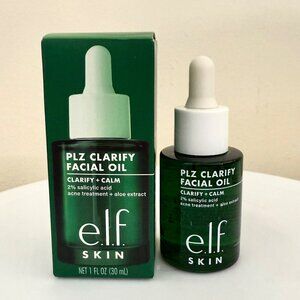 e l f Skin PLZ Clarify Facial Oil 1 FlOz 2 Percent Salicylic Acid Clean Beauty